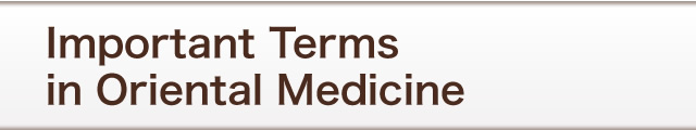 Important Terms in Oriental Medicine